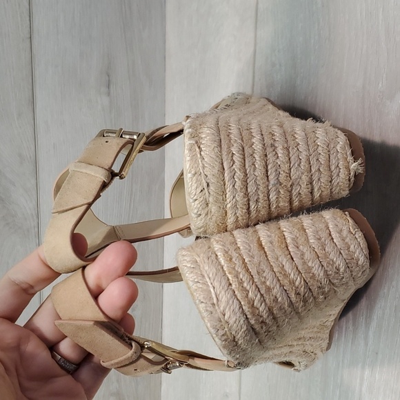 NEW Vince Camuto Women Martissy Ankle Leather Espadrille Wedge Sandals Shoes 9M - Picture 6 of 12